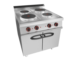 四头电煮食炉连柜座 尺寸：800x900x850+100